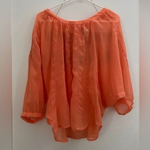 Orange sheer longsleeve BOGO 🌈